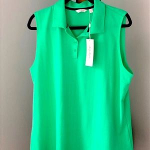 NWT: Lady Hagen Sleeveless Polo.